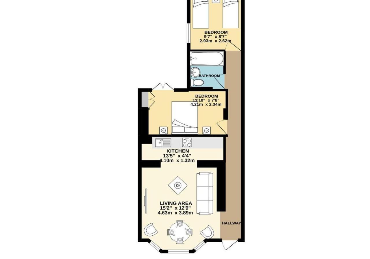 Queens Apartment - By My Getaways - Free Parking For One Car Hove Exterior foto